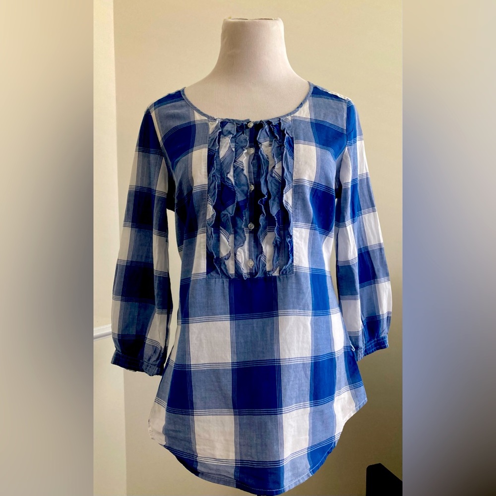 American Eagle Plaid Long Top